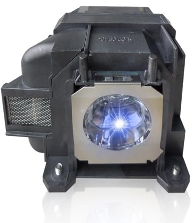 Poxtedsr Lámpara de Proyector para EPSON EL PLP88/V13H010L88 EB-X27 EB-U32 EB-S27 EB-W31 EB-W29 EB-U32 EB-U04 EB-W04 EH-TW5350 EH-TW5300 EH-TW5210 EB-S04 EB-S31 EB-955WH EB-X31 EB-X04 EB-W32