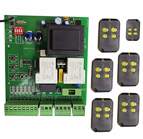 Apriporta da Garage, Carta del circuito del circuito del circuito del regolatore del motore for l'apertura del cancello scorrevole 110V o 22 0V AC. modello(6 remote)