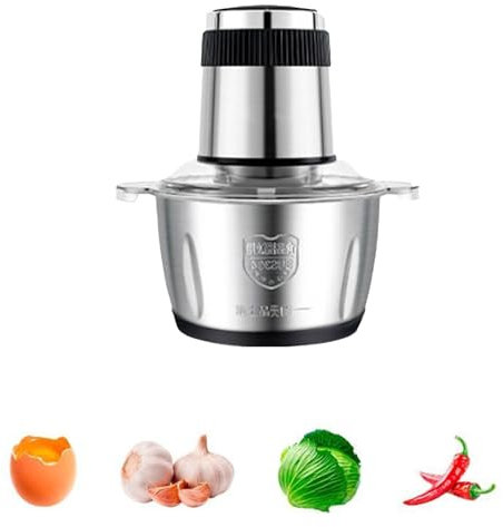Picadora De Alimentos EléCtrica, Picadora De Carne EléCtrica Con Cuchillas De Dos Niveles, 300 W, 2 Velocidades, Picadora De Verduras, Para Carne, Verduras, Frutas, Frutos Secos Y Comida Para BebéS.