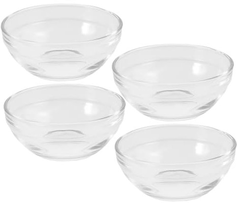 POPETPOP 4pièces Mini Bols Verre Empilables Pour Sauces Pour Condiments Et Portions