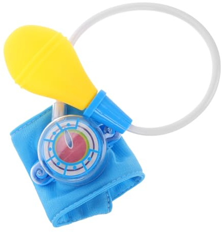 Gogogmee Arztspielzeug Spielset aus Kunststoff in Gelb mit Blutdruckmessgerät und Medizinischen Zubehör für Rollenspiel und Spielerisches Lernen in Familie für Kinder