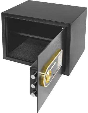Cassaforte da 30 l, ignifuga per casa, cassaforte per mobili, ignifuga con chiave, per documenti di gioielli in oro