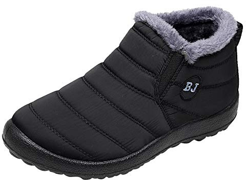 Scarpe invernali da donna, foderate, impermeabili, calde, invernali, antiscivolo, termiche, da lavoro, da trekking