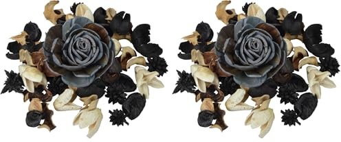 Homéa, Pot-Pourri 110G Essentiel Parfum Bois de Santal (Lot de 2)