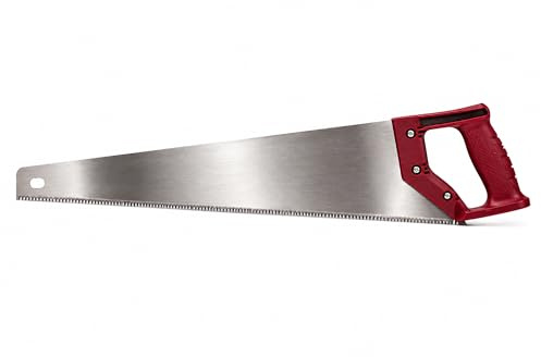 22” Hardpoint Handsaw with Soft Grip Handle – 7 TPI Steel Blade Hand Saw for Woodworking, Timber & General Cutting