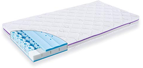 Träumeland T015012 - Babymatratze Sternenmeer 70 x 140 cm, weiß