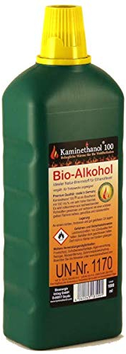 Kaminethanol Icking 12 Liter Bioethanol 100% (12 x 1 L) Premium Qualität - direkt vom Hersteller für Ethanol Kamine, Alkohol-Brenner, Terrasenfeuer, Raumfeuer und Gartenfackeln