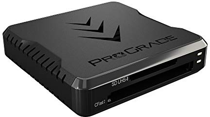 ProGrade Digital - Lector de Tarjetas de Memoria CFast y SD UHS-II de Doble Ranura | USB 3.2 Gen 2 para cineastas Profesionales, fotógrafos y Creadores de Contenido