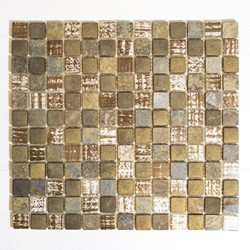 Retro vintage mosaik fluga genomskinlig beige brun grå glasmosaik kristall sten rustik för vägg pappa WC dusch kök flygflicka flicka leksak leksak dekoration badtäcke mosaik platta