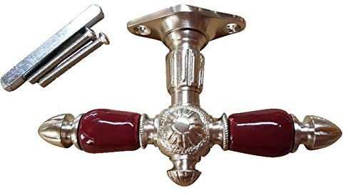 Graf von Gerlitzen Antik Messing Fenster Griff Nickel Fenstergriff Fensterolive F7N-red