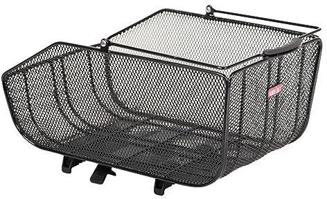 Unix Unisex – Erwachsene Arminio TopKlip Fahrradkorb, schwarz, 44x28x20cm