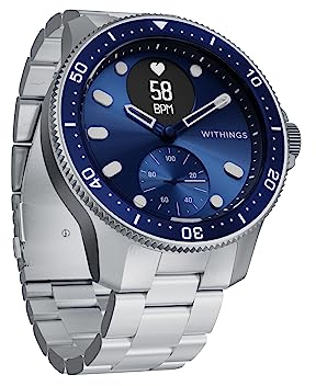 Withings ScanWatch - Hybrid Smartwatch mit EKG, Herzfrequenzsensor & Oximeter, Multisport Hybrid Smartwatch Herren/Damen, 30-Tage Akkuladung, Aktivitäts- & Schlaftracking, Android/iOS kompatibel