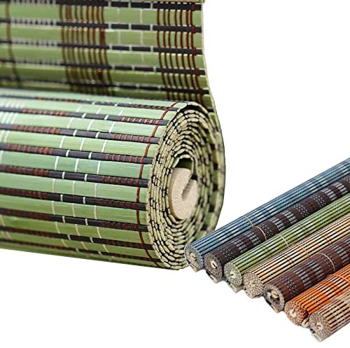 Tende Da Sole Esterne Per Interni Finestra, Tenda In Bambù Tapparella Personalizzate, 75%Oscurante Protezione Solare, Controllare Luce Del Sole, Tenda Bamboo Esterno Avvolgibile Tendina A Rullo