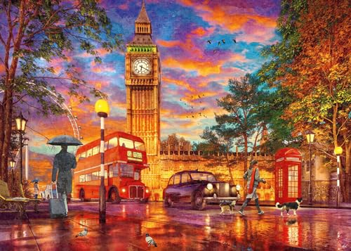 Ravensburger Puzzle 12000184 - Sonnenuntergang in London - 1000 Teile Puzzle für Erwachsene und Kinder ab 14 Jahren, Stadt-Puzzle London