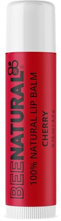 Bee Natural - 100% Natural Moisturising Lip Balm, Cherry Flavour, 4.2 g