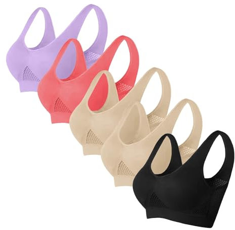 AMDOLE Prime of Day 2024 Angebote Taschen Stuetz Geradehalter BH Spitzen BH Damen Sexy Schwangerschafts BH Ohne Bügel Post Op BH Kompression Vorderverschluss BH Ohne Buegel Ungepolstert