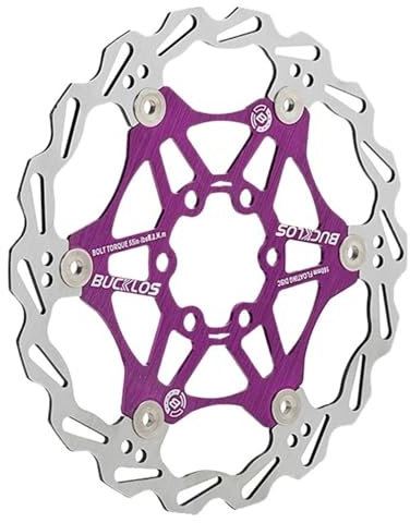 Bremsscheiben Fahrrad Fahrrad Scheibenbremse 160/180/203 Fahrrad schwimmende Rotoren Edelstahl Mountainbike Bremsscheibe Fahrrad Bremsscheibe (Color : 1PC 160mm Purple)