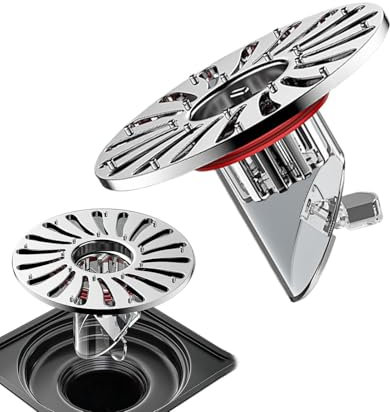 Scarico per pavimento doccia – nucleo di scarico antiodore, tappo di scarico antiodore, facile da installare, valvola di scarico anti-odore, scarico del pavimento in acciaio inox, scarico 'acqua