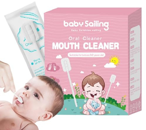 Zungenreiniger für Babys, Zungenmullreiniger | 30 Stück Zungenreiniger-Skim-Gaze ​​ | Tragbarer oraler Zungengaze-Zahnfleischreiniger, flexibler Zahnbürsten-Zungenreiniger für die Zungen-, Mund- und Z