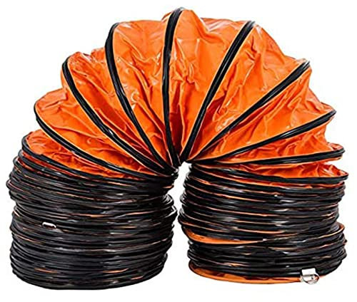 5M/10M PVC Lufttransportschlauch Warmluftschlauch Durchmesser 200/300/400/500/600 MM Belüftungsschlauch für Ventilatoren und Auspuffanlagen Landwirtschaftliche Betriebe,10M-diam:300mm