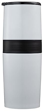 REIFOR Macina caffè Durevole Macinacaffè Manuale in Acciaio Inossidabile Lavabile con Macinacaffè Regolabile A Doppio Strato Macinacaffè(White)