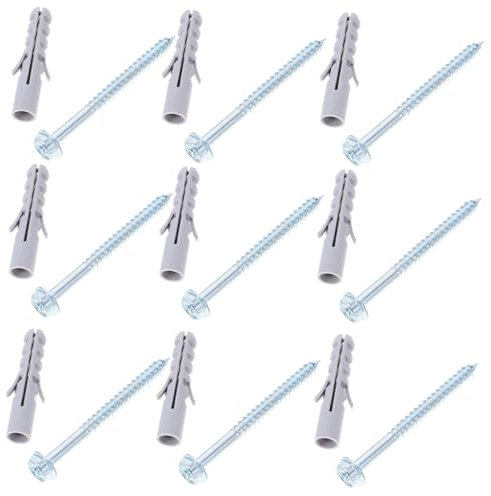 iplusmile 10sets Heavy Duty Tv Mounting Brackets and Expansion Screws for Secure Installation and Exhaust Hoods Includes Expansion Anchors and Screws