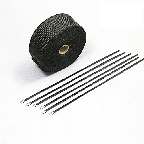 Bande Thermique Echappement,Scotch Isolant Thermiq Accessoires de moto d'échappement thermique(HEI-10M)