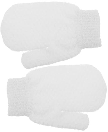 DEARMAMY Guantes de Baño Exfoliantes Cuerpo Guante de Esponja Vegetal Toalla de Ducha Exfoliante para Scrub