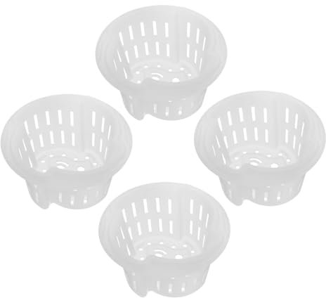 TOBBOMEY Garden Planters Outdoor 4pcs Lily Plant Pots Drainage for Aquatic Hydroponics