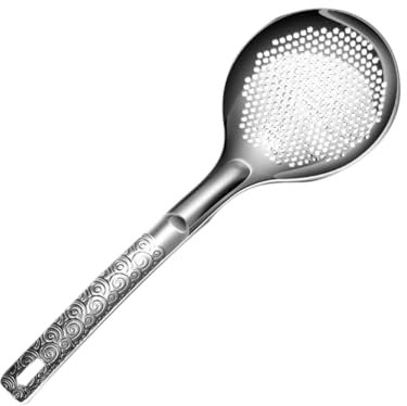 ULTECHNOVO Cucharón Colador Inoxidable Para Pasta Espumadera Ranurada De Cocina Diseño Ergonómico y Resistente Altas Para Filtrar Alimentos y Cocinar Facilidad