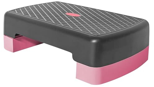 Steppbrett Fitness Stepper - Aerobic-Stepper Verstellbare Plattform 45 cm Rutschfestes Trainingsgerät Heimtraining Cardio Workouts Für Balance Kraftaufbau Kondition Physiotherapie