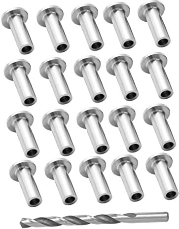 DIYEAH 80piezas Kit De Fundas Protectoras De Acero Inoxidable Cables De Protectores De Manguito Para Terrazas Para Postes De Madera y Diy