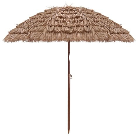JTPMYFT Ombrellone da Spiaggia con Tetto in Paglia, 8 Teli Singoli, Adatto for Bar all'aperto, Cortile, Bordo Piscina, Giardino(1.6m(62.9inch))