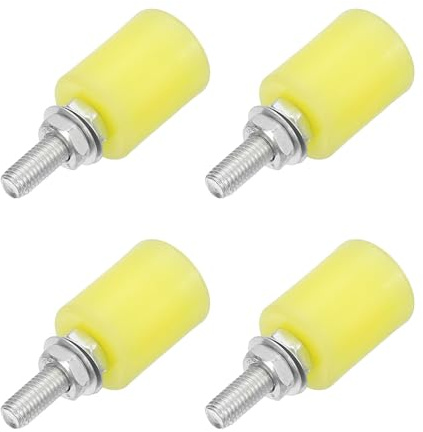 4 rulli guida per cancelli scorrevoli, rulli in nylon assemblaggio supporto cancello, guida universale per porte scorrevoli con cuscinetto a sfera sigillato per porte scorrevoli, 32x40mm
