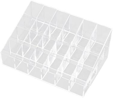 DXEHSEUY Boîte de rangement en acrylique transparent pour vernis à ongles 24 compartiments