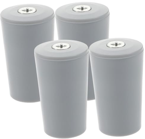COOPHYA Topes para Persianas Enrollables 4 Unidades Gris, Accesorios Duraderos De Plástico Resistentes Al Desgaste, Repuesto Práctico para Reparación De Persianas Ventanas