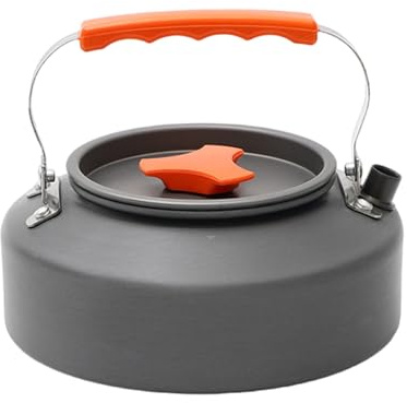 Théière portable en aluminium pour camping, café, extérieur, randonnée, camping, théière, chauffe-eau, petit portable, remplacement de voyage