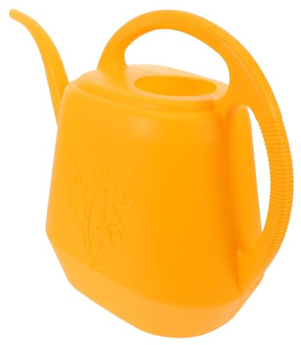 VALICLUD Annaffiatoio per Fiori a Beccuccio lungo in Plastica Gialla Vaso per Annaffiare Piante da Interno ed Esterno Strumento Leggero e Resistente per Giardinaggio Riutilizzabile