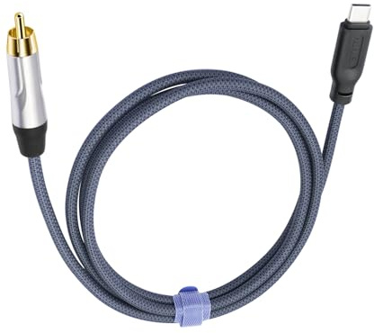 HUALEU Cavo da USB c a coassiale maschio da tipo c a adattatore audio coassiale digitale, può emettere segnali audio digitali a 32 bit/384 kHz per amplificatore dac amplificatore preamplificatore