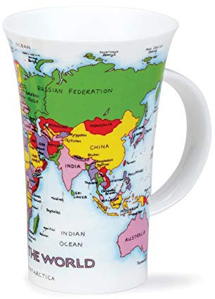 DUNOON Tasse Form Glencoe Motiv Map of the World 
