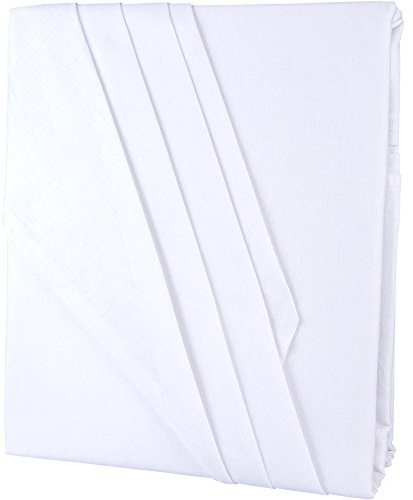 aqua-textil Edition Bettlaken ohne Spanngummi 150 x 250 cm weiß Baumwolle klassisches Betttuch