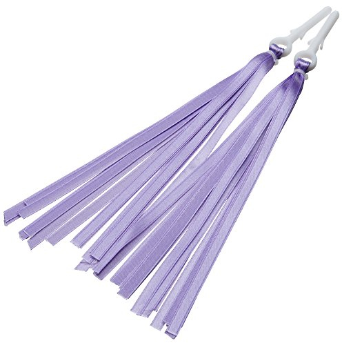 BIKESTAR Lenkerfransen Lenkerbändchen Streamer Bändchen | Für Kinderlaufrad und Kinderfahrrad | Lila