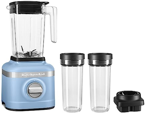 KitchenAid K150 3 Speed Ice Crushing Blender with 2 Personal Blender Jars - KSB1332Y - Blue Velvet