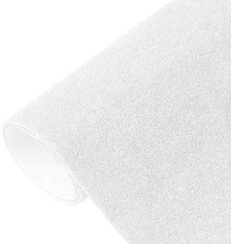 Wination Rollo de alfombra de césped artificial de 100 x 40 cm de altura de pelo para jardín, césped artificial de alta densidad, decoración de jardín (blanco)