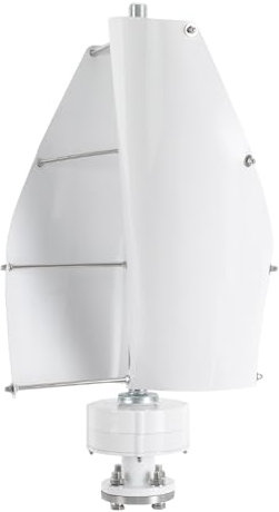 Turbina eólica vertical, turbina eólica de 500 W, generador de energía, palas de aluminio, 24 V, sin ruido, eje vertical generador de turbinas eólicas, generador de viento para uso doméstico con