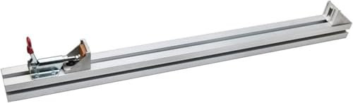 Electric Circular Saw Guide Rail System 80/100/120cm Clamp Edge Straight Cut Guide Fixing Clip Fixture Woodworking Tool,100cm