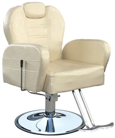 TT-YEC Retro-Friseurstuhl Für Barbershop, 90 ° -160 ° Liegende Friseurstuhl, Hochleistungshydraulikpumpe 360 ​​° Rotierende Friseurstuhl, Höhe Einstellbarer Beauty-Friseurstuhl,A