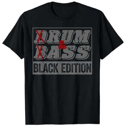 Lustiges Drum & Bass - Rum & Ass Black Edition T-Shirt