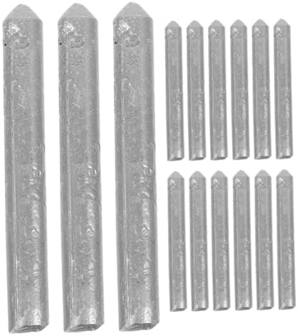 Artibetter 15pcs Aluminum Rods Low Melting Point Welding Sticks for Household and Industrial Equipment Flux Cored Bars Silver