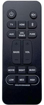 Télécommande Universelle adaptée au système de Barre de Son Home cinéma Denon DHT-S316 RC-1230 RC-1242 RC-1245 DHT-S517 DHT-S416
